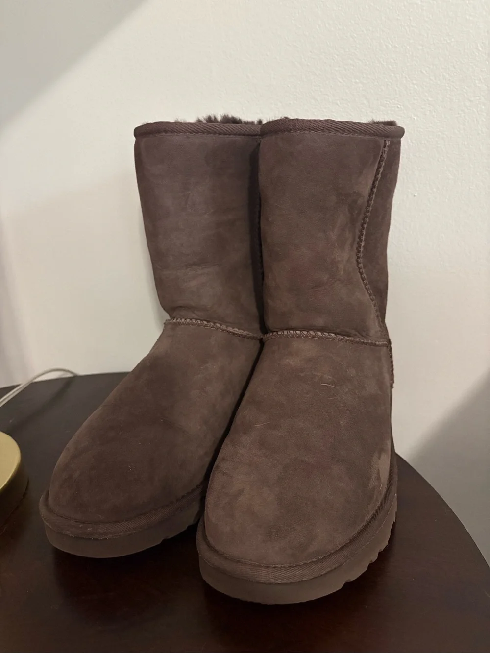 UGG 5825 Australia Classic Short Boots Women's Brown Suede Sheepskin